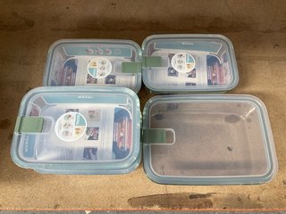 5 X MEPAL GLASS FOOD CONTAINERS: LOCATION - AR16