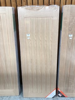 4 X THAMES WHITE OAK INTERIOR DOOR SIZE : 1981 X 762 X 35MM: LOCATION - A1 (KERBSIDE PALLET DELIVERY)
