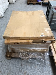 QTY OF ASSORTED ITEMS TO INCLUDE RANGEMASTER 90CM STAINLESS STEEL TOLEDO SPLASHBACK: LOCATION - A2 (KERBSIDE PALLET DELIVERY)