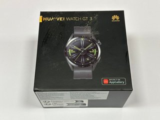 HUAWEI GT3 46MM SMARTWATCH (ORIGINAL RRP - £179) IN BLACK: MODEL NO JPT-B29 (WITH BOX & CHARGER CABLE) [JPTM113814] THIS PRODUCT IS FULLY FUNCTIONAL AND IS PART OF OUR PREMIUM TECH AND ELECTRONICS RA