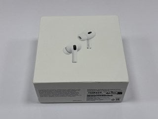 APPLE AIRPODS PRO (2ND GENERATION) EARBUDS (ORIGINAL RRP - £229) IN WHITE: MODEL NO A2698 A2699 A2700 (WITH BOX, CHARGING CASE & ALL ACCESSORIES, MINOR COSMETIC IMPERFECTIONS TO THE CASE) [JPTM113921