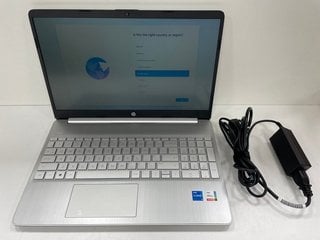 HP 250 GB LAPTOP IN SILVER: MODEL NO 7DQQCFN - 15S-FP2037NA (WITH MANUAL & POWER CABLE, MINOR COSMETIC WEAR) INTEL CORE I5-1135G7 @ 2.40GHZ, 8 GB RAM, 15.6" SCREEN, INTEL (R) IRIS(R) XE GRAPHICS [JPT