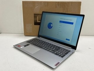 LENOVO IDEAPAD 1 15ADA7 512GB SSD LAPTOP IN CLOUD GREY: MODEL NO 82R1005HUK (WITH BOX & POWER CABLE, MINOR COSMETIC IMPERFECTIONS ON REAR OF DEVICE) AMD RYZEN 7 3700U @ 2.30GHZ, 8GB RAM, 15.6" SCREEN