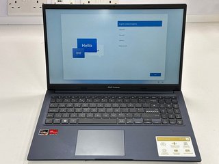 ASUS VIVOBOOK 256 GB LAPTOP IN BLUE: MODEL NO M1502I (WITH BOX & MAINS POWER CABLE, MINOR COSMETIC IMPERFECTIONS) AMD RYZEN 5 4600H @ 3.00GHZ, 8 GB RAM, 15.6" SCREEN, AMD RADEON GRAPHICS [JPTM113868]