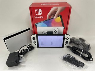 NINTENDO SWITCH OLED 64 GB GAMES CONSOLE: MODEL NO HAC-001 (WITH BOX, DOCK, STRAPS, COMFORT GRIP & HDMI CABLE, MINOR COSMETIC WEAR) [JPTM113731] THIS PRODUCT IS FULLY FUNCTIONAL AND IS PART OF OUR PR