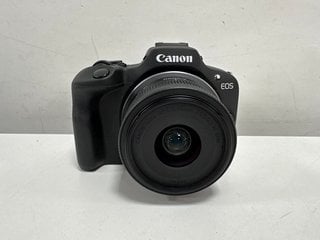 CANON EOS R100 24.1 MEGAPIXELS MIRRORLESS CAMERA IN BLACK: MODEL NO DS126891 WITH RF-S 18-45MM F4.5-6.3 IS STM LENS (WITH BOX & ALL ACCESSORIES) [JPTM113941] THIS PRODUCT IS FULLY FUNCTIONAL AND IS P