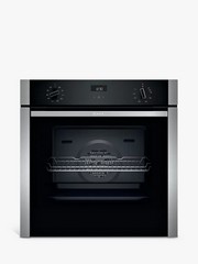 NEFF N50 SLIDE AND HIDE B3ACE4HN0B BUILT IN ELECTRIC SINGLE OVEN, STAINLESS STEEL RRP £630