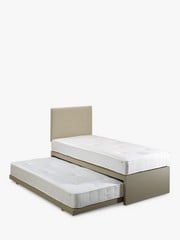 JOHN LEWIS SAVOY GUEST BED WITH TWO POCKET SPRING MATTRESSES, SMALL SINGLE, TOPAZ BEIGE RRP £725