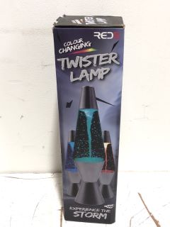 CAGE OF RED5 COLOUR CHANGING TWISTER LAMP APPROX RRP £350 (CAGE NOT INCLUDED)