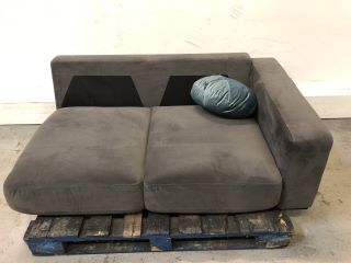 PALLET OF ASSORTED FURNITURE PARTS TO INCLUDE LIGHT GREY FOOTSTOOL, 2X ROUND CUSHIONS APPROX RRP£195