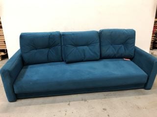 G PLAN BLUE 3 SEATER SOFA BED