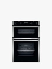 NEFF N50 U2ACM7HH0B BUILT IN ELECTRIC SELF CLEANING DOUBLE OVEN, STAINLESS STEEL RRP £1599
