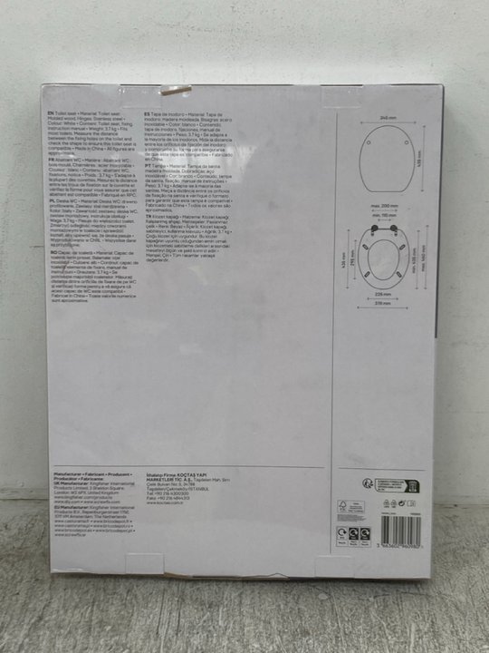 John Pye Auctions 2 X GOODHOME PALMI TOILET SEATS IN WHITE LOCATION D5