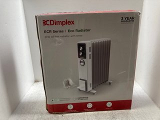 DIMPLEX ECR SERIES ECO RADIATOR WITH TIMER IN WHITE: LOCATION - A4