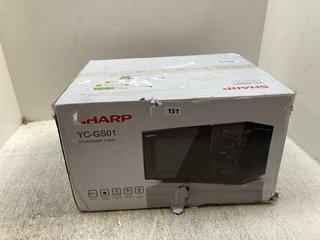 SHARP MICROWAVE OVEN IN BLACK - MODEL: YC-GS01: LOCATION - A5