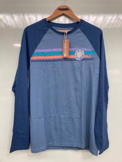 QTY OF ORIGINAL SALT ROCK LONG SLEEVE TEE'S IN BLUE - UK SIZE LARGE/XL: LOCATION - D14