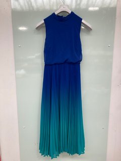 PAHSE EIGHT PIPER OMBRE DRESS IN COBALT/MALACHITE - UK SIZE 12 RRP £149: LOCATION - D14