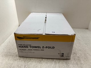 PURE CELLULOSE HAND TOWEL V-FOLD 20 PACKS: LOCATION - A5