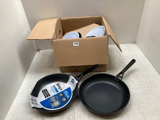 QTY OF NINJA ITEMS TO INCLUDE NINJA FRYING PAN AND NINJA PANS WITH UNCLIPPABLE HANDLES: LOCATION - A6