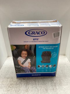 GRACO AFFIX GROUP 2/3 HIGHBACK BOOSTER SEAT IN BLACK: LOCATION - A10
