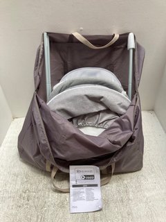 KINDERKRAFT 3-IN-1 BABY CRADLE/TRAVEL COT WITH CARRY CASE IN GREY: LOCATION - A12