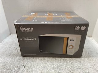 SWAN 20 LITRE DIGITAL MICROWAVE IN COTTON WHITE: LOCATION - A12