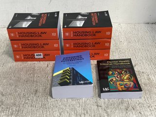 QTY OF ASSORTED BOOKS TO INCLUDE QTY OF HOUSING LAW HANDBOOK BY DIANE ASTIN: LOCATION - B0