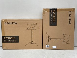 2 X CAHAYA CY0203 SHEET MUSIC STANDS IN BLACK: LOCATION - B1