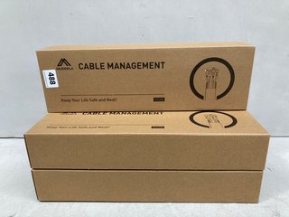5 X BOXES OF MUDEELA CABLE MANAGEMENT IN WHITE: LOCATION - B1