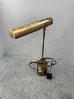 ANTIQUED BRASS DESK LAMP: LOCATION - C12