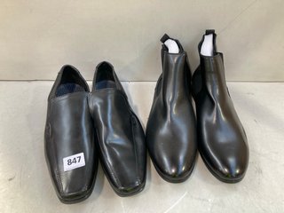 BASE LONDON FORMAL SHOES IN BLACK TO INCLUDE UOMO FORMAL SHOES IN BLACK: LOCATION - C11