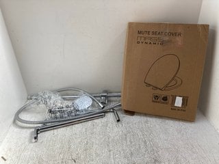SHOWER HEAD AND TUBES TO INCLUDE MUTE TOILET SEAT COVER: LOCATION - A3