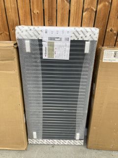 STELRAD DOUBLE COMPACT RADIATOR IN ANTHRACITE 1200 X 600MM - RRP £305: LOCATION - D7