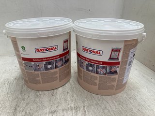 2 X RATIONAL TUBS OF CLEANER TABS: LOCATION - F8