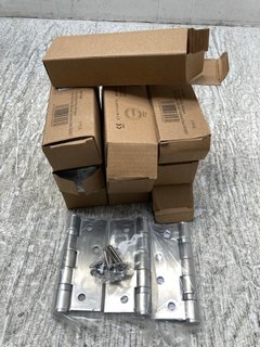 10 X BOXES OF STAINLESS STEEL FIRE DOOR HINGE KITS: LOCATION - F6