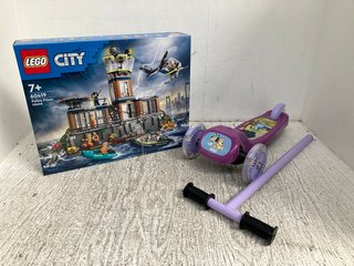LEGO CITY 60419 PRISON BREAK SET TO INCLUDE TILT N' TURN SCOOTER IN LILAC: LOCATION - E6