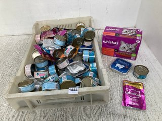 QTY OF ASSORTED PET FOOD ITEMS TO INCLUDE UNTAMED CHOCKA CHICKEN WITH GRAVY TINNED CAT FOOD : BBE SEP/26: LOCATION - E12