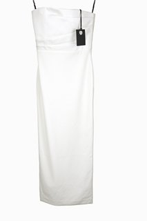 SOLACE LONDON AFRA MAXI DRESS IN CREAM - SIZE UK10 - RRP £450: LOCATION - BOOTH
