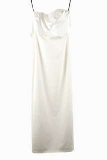 SOLACE LONDON KARA MAXI DRESS IN CREAM - SIZE UK10 - RRP £510: LOCATION - BOOTH