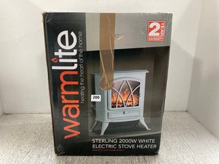 WARMLITE STERLING 2000W WHITE ELECTRIC STOVE HEATER: LOCATION - WH9