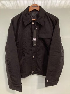REPRESENT HEAVY NYLON SMART JACKET IN JET BLACK - SIZE SMALL - RRP £250: LOCATION - BOOTH