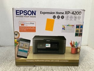 EPSON EXPRESSION HOME ALL-IN-ONE WIRELESS COLOUR PRINTER - MODEL XP-4200: LOCATION - H15