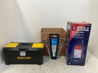 QTY OF ASSORTED TOOLS TO INCLUDE DEWALT STANLEY TOOLBOX: LOCATION - H15