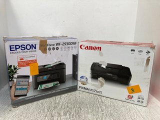 EPSON WORK-FORCE ALL-IN-ONE PRINTER - MODEL WF-2930DWF TO INCLUDE CANON PIXMA INKJET PHOTO PRINTER - MODEL MG2550S: LOCATION - H15