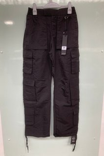 REPRESENT TECH NYLON CARGO PANTS IN BLACK - SIZE XS - RRP £185: LOCATION - BOOTH