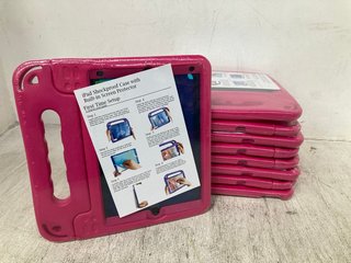 QTY OF IPAD SHOCKPROOF CASES WITH BUILT-IN SCREEN PROTECTORS IN PINK: LOCATION - H9