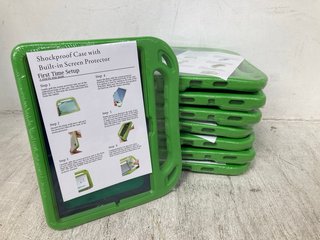 QTY OF IPAD SHOCKPROOF CASES WITH BUILT-IN SCREEN PROTECTORS IN GREEN: LOCATION - H9