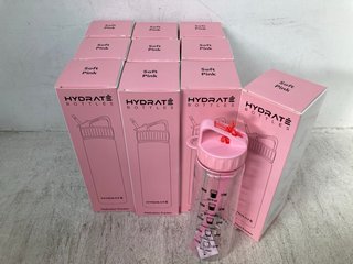 10 X 900ML HYDRATE HYDRATION BOTTLES - RRP £99.99: LOCATION - H8