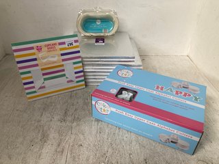 QTY OF ASSORTED BAKING ITEMS TO INCLUDE CAKE STAR PUSH EASY UPPER CASE ALPHABET SET: LOCATION - H8