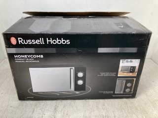 RUSSELL HOBBS HONEYCOMB COMPACT MANUAL MICROWAVE IN BLACK: LOCATION - H2